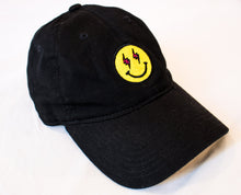 Load image into Gallery viewer, J BALVIN Energia Dad Hat, Smiling Emoji Face Lighting Bolt Eyes Smile Energy