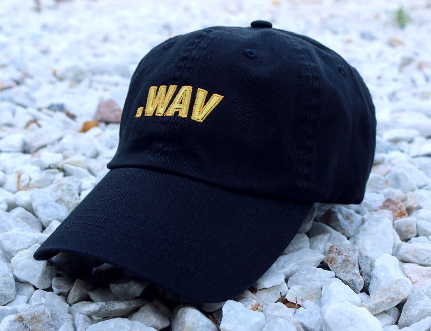 DOT WAV .wav Music File Inspired Dad Hat Limited Edition, Digital Audio DJ SynthWave