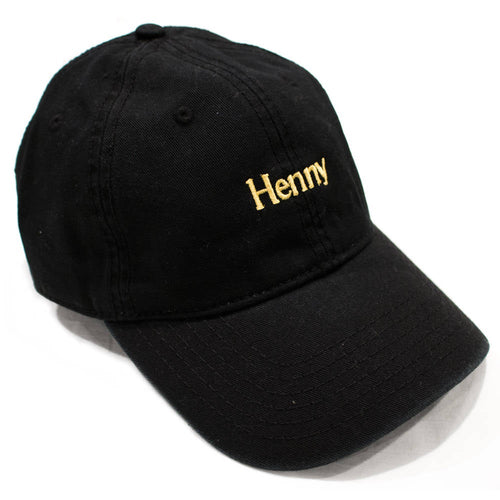 HENNY Gold Embroidery Baseball Dad Cap
