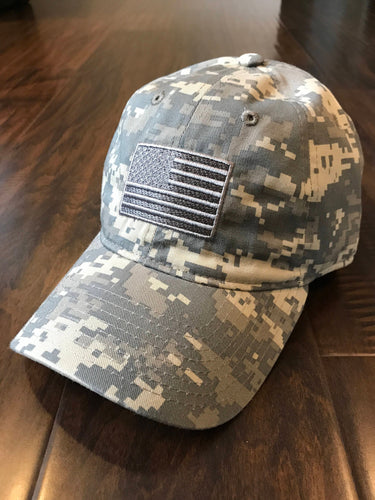 ARMY ACU Digital Camouflage Desert Storm USA American Flag Classic Baseball Cap Hat
