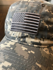 ARMY ACU Digital Camouflage USA American Flag Baseball Cap