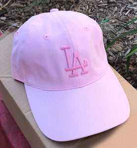 PINK LA Dad Hat, I Love LA Baseball Cap