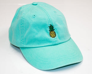 PINEAPPLE Fruit Vintage Cap, Summer Breezy Cap, Beachy Dad Hat