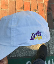 Load image into Gallery viewer, LEBRON JAMES Victory Hat, Lakers Cap, Purple and Gold, Lebron James Dad Hat
