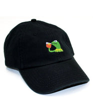 Load image into Gallery viewer, Kermit Hat Sipping Tea - None Of My Business Dad Cap