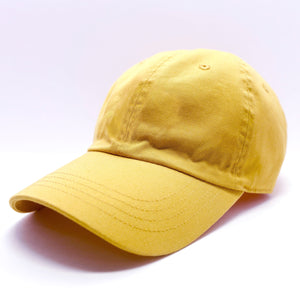 Washed Low Profile Pigment Dyed Blank Cap, Dad Hat